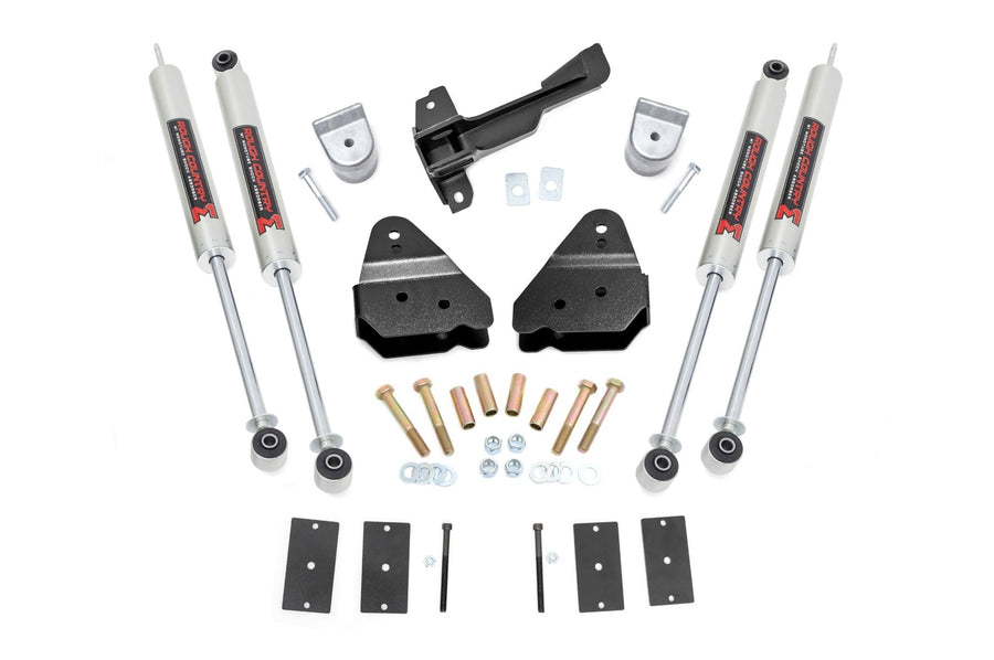 3" Rough Country Suspension Kit with M1 Shock Absorbers for Ford F-250/F-350 Super Duty Tremor Pkg (2019-2022) - Front & Rear Shocks