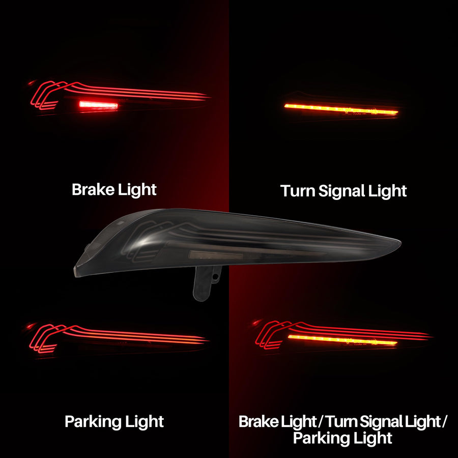 Alpharex LED Tail Lights LUXX-Series Compatible With 20-25 Supra CSL Laser Style Alpha-Black
