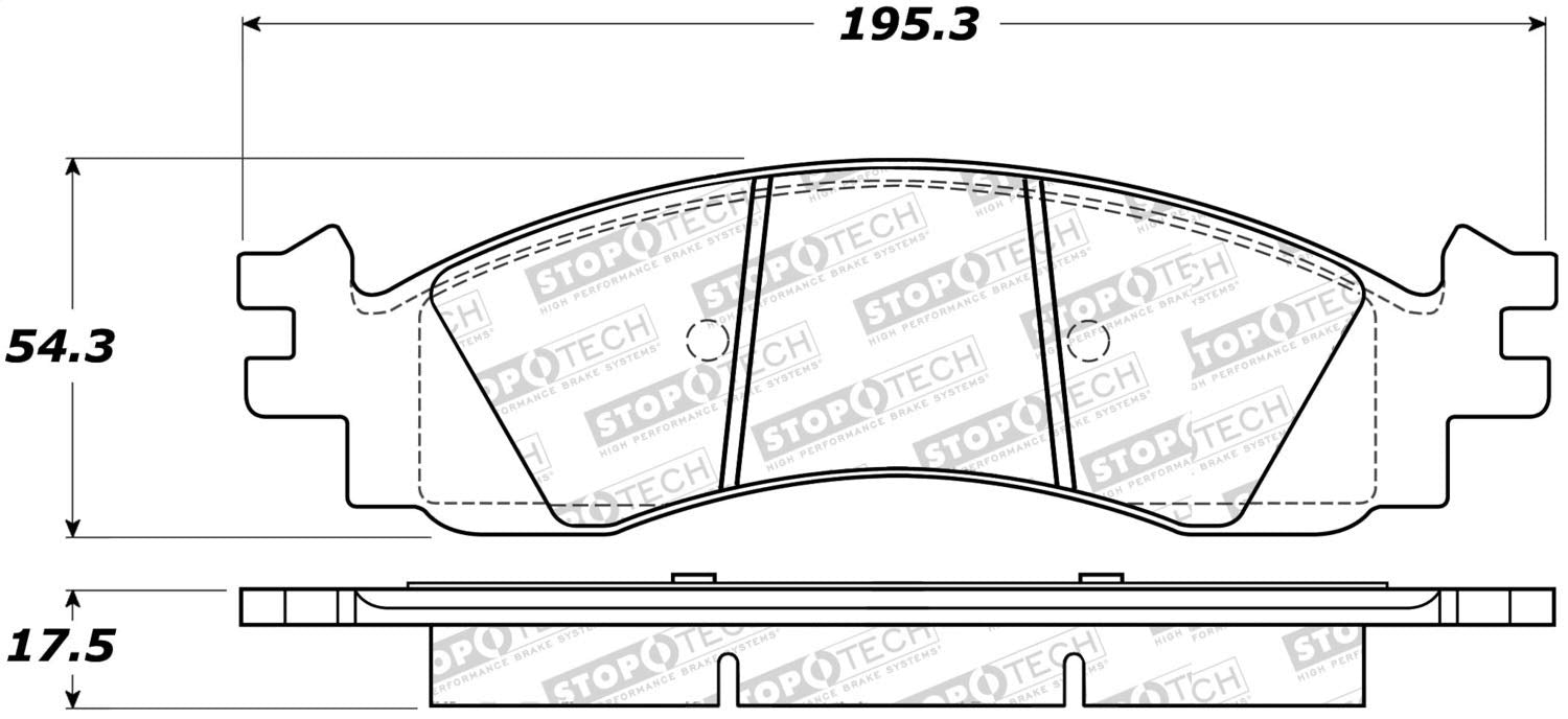 Street Select StopTech Brake Pads 305.11580