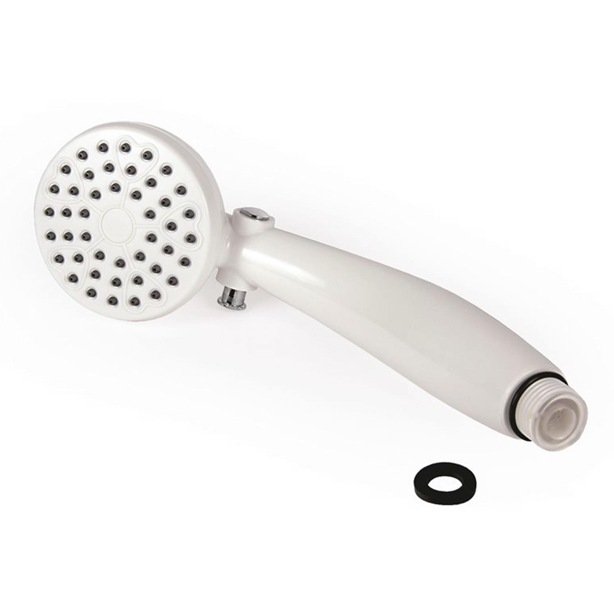 RV Outdoor Shower Head Camco | High Flow Shower Head | Conserve Water with Convenient On/Off Switch | White (44023)
