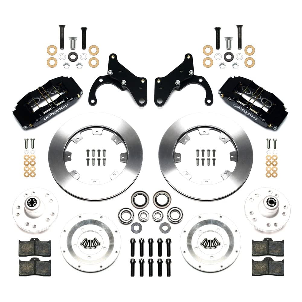 Front Hub Kit DP6A, 12.19", Drilled, Red