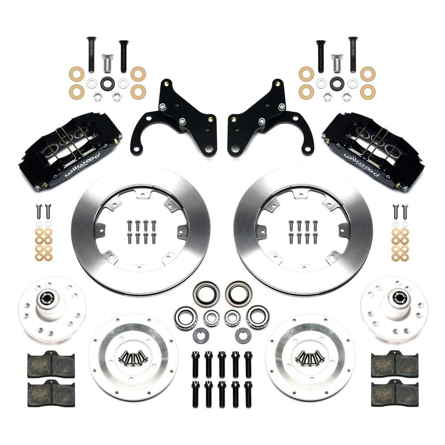 Front Hub Kit DP6A, 12.19", Drilled, Red