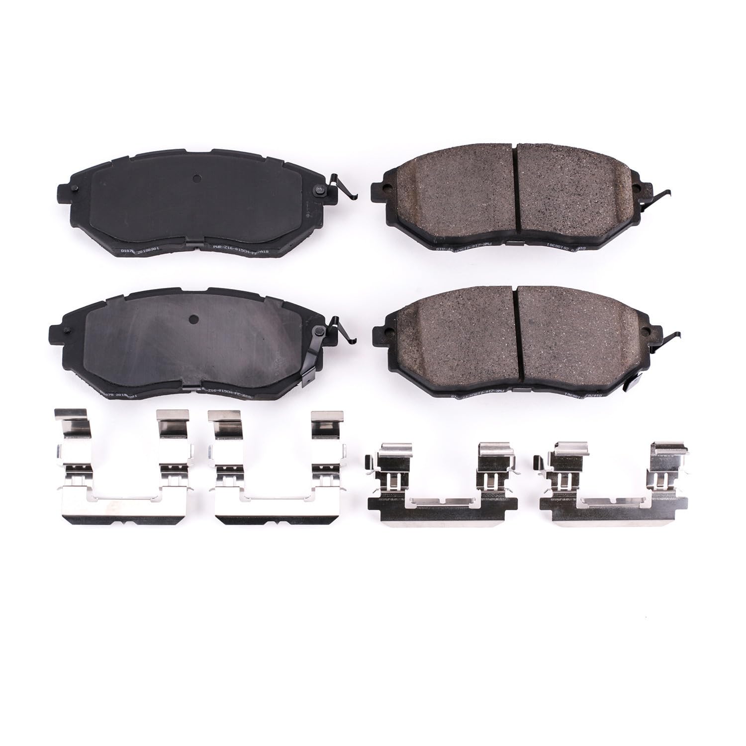 PowerStop Front Brake Pads For Subaru B9 Tribeca 2006-07 |Forester 2014-17 |Legacy 2005-19 |Outback 2010-19 |2008-14 Tribeca - Ceramic Brake Pads With Installation Hardware, 17-1078