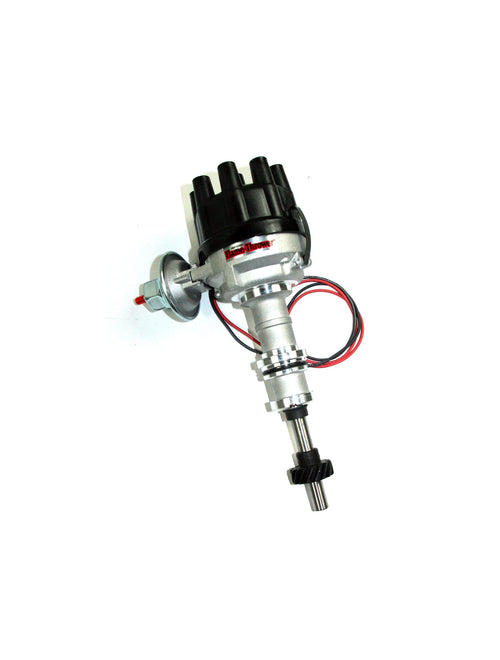 Pertronix Flame-Thrower D134620 Vacuum Advance Black Cap Electronic Distributor with Ignitor Technology for Ford 351C