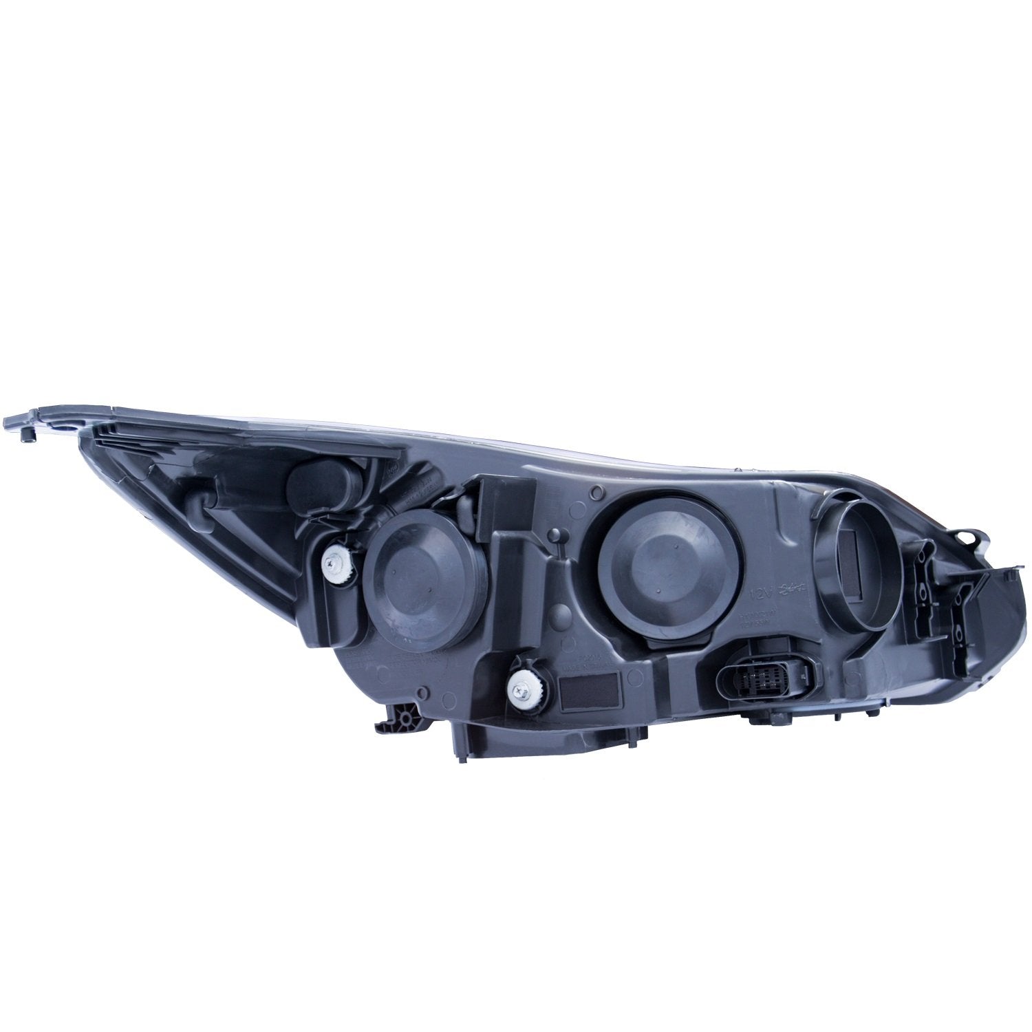Chrome/Clear/Amber AnzoUSA 121491 Plank Style Projector Headlight for Ford Focus