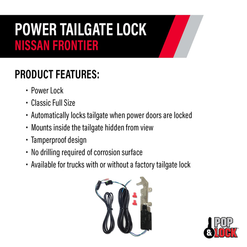 PL8450 Power Tailgate Lock for Nissan Frontier Pop & Lock