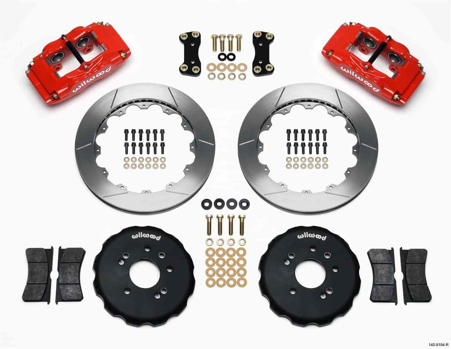 Front Hat Kit FSLI4, 13.00", Drilled, Red