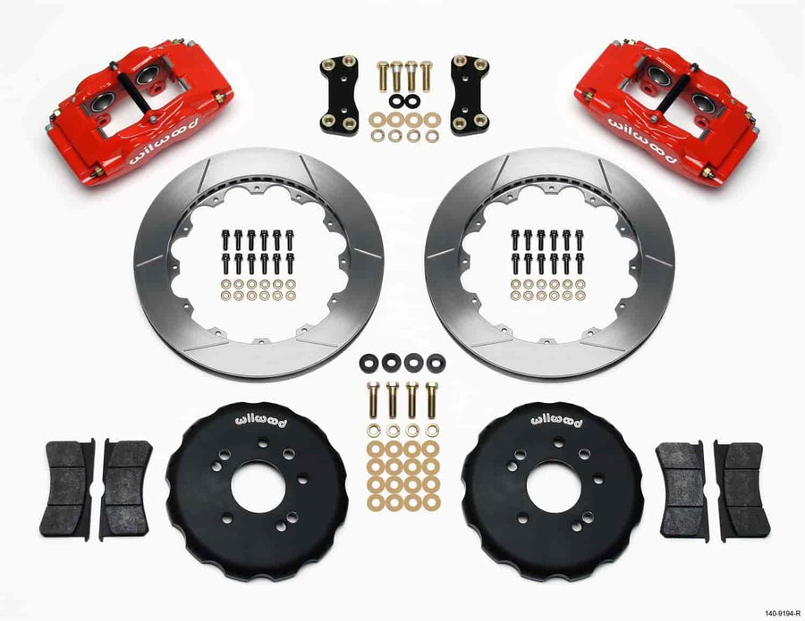 Front Hat Kit FSLI4, 13.00", Drilled, Red