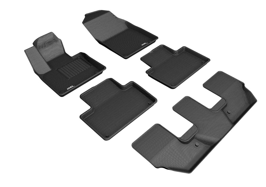 Kagu Floor Mat (Black) 3D MAXpider Custom Fit Compatible with Volvo Xc90 T8 Twin Engine 2015-2026 - Full Set