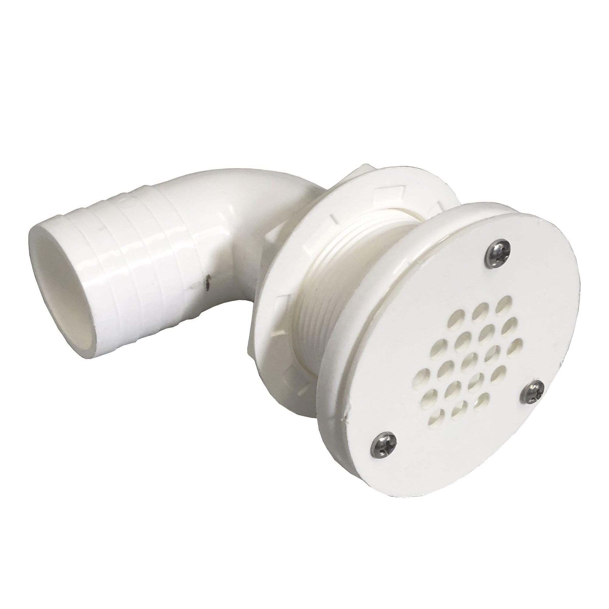 Thru-Hull Deck Drain with Grille