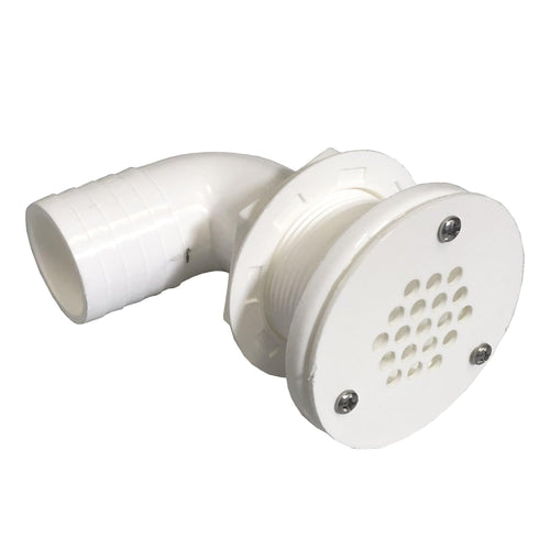 Thru-Hull Deck Drain with Grille