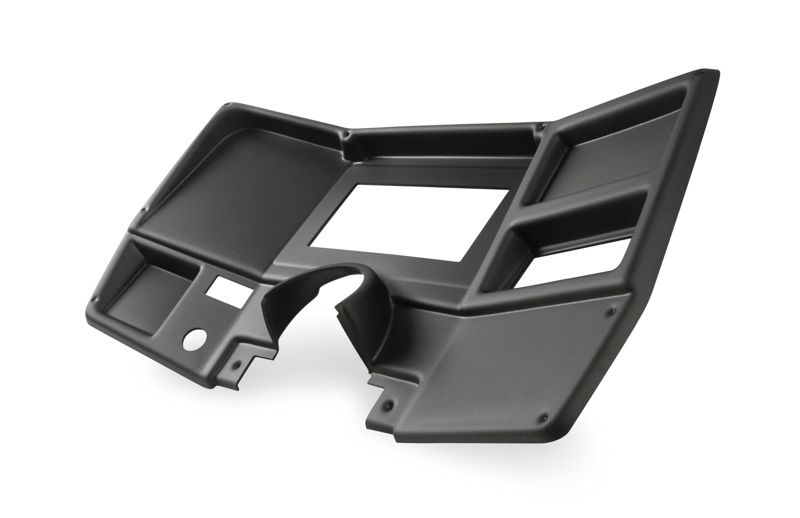 Dash Bezel Holley EFI 553-396 without A/C Vent Openings - Black