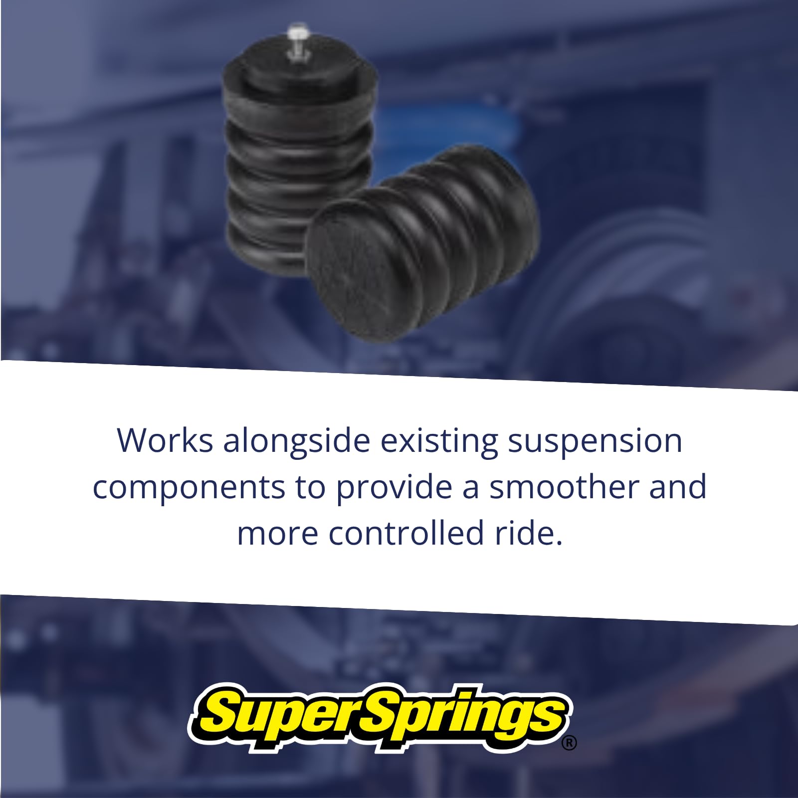 SumoSprings Front Solo for Chevrolet Kodiak 4500/5500, GMC TopKick 4500/5500 | Left/Right Pair | 1500 (lb) Capacity at 50% Compression | Made in The USA | SSF-281-47
