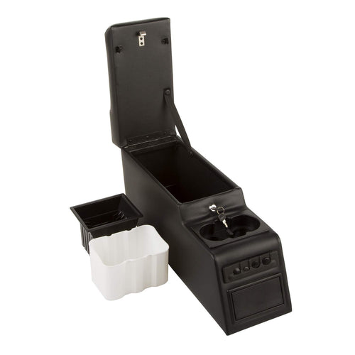 Center Console Rugged Ridge for Jeep CJ/Wrangler YJ | Vinyl, Black | 13102.01 | Fits 1976-1995 Jeep CJ & Wrangler YJ