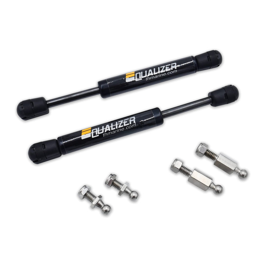 G-Force T-H Marine Equalizer Trolling Motor Lift Assist and Stabilizer Kit for MotorGuide Gator Mounts - Two Air Pistons Reduce Trolling Motor Weight Up to 50% - Black