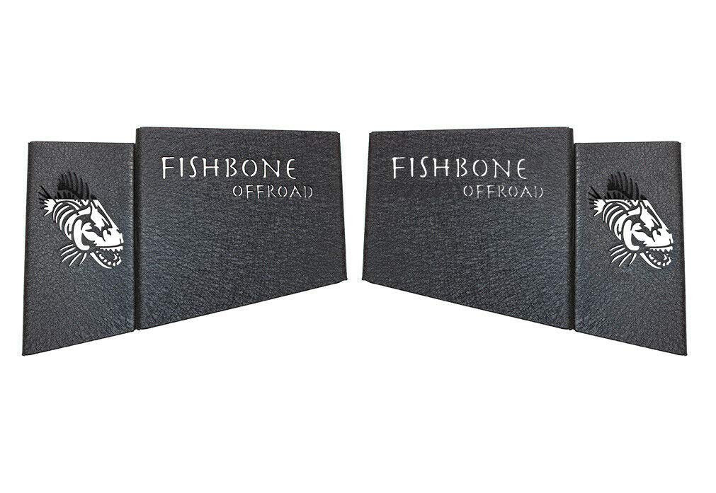 JL FISHBONE FB25100 Wheel Well Storage Bins, 4 Door,Black Powder Coat