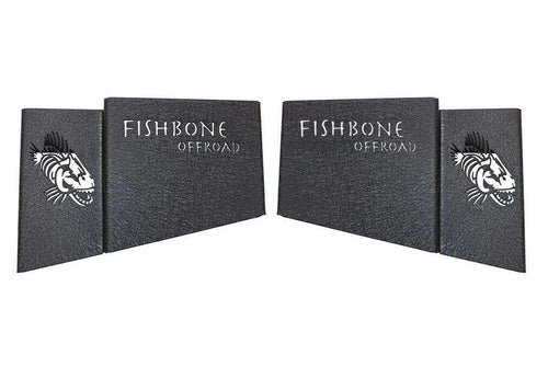 JL FISHBONE FB25100 Wheel Well Storage Bins, 4 Door,Black Powder Coat