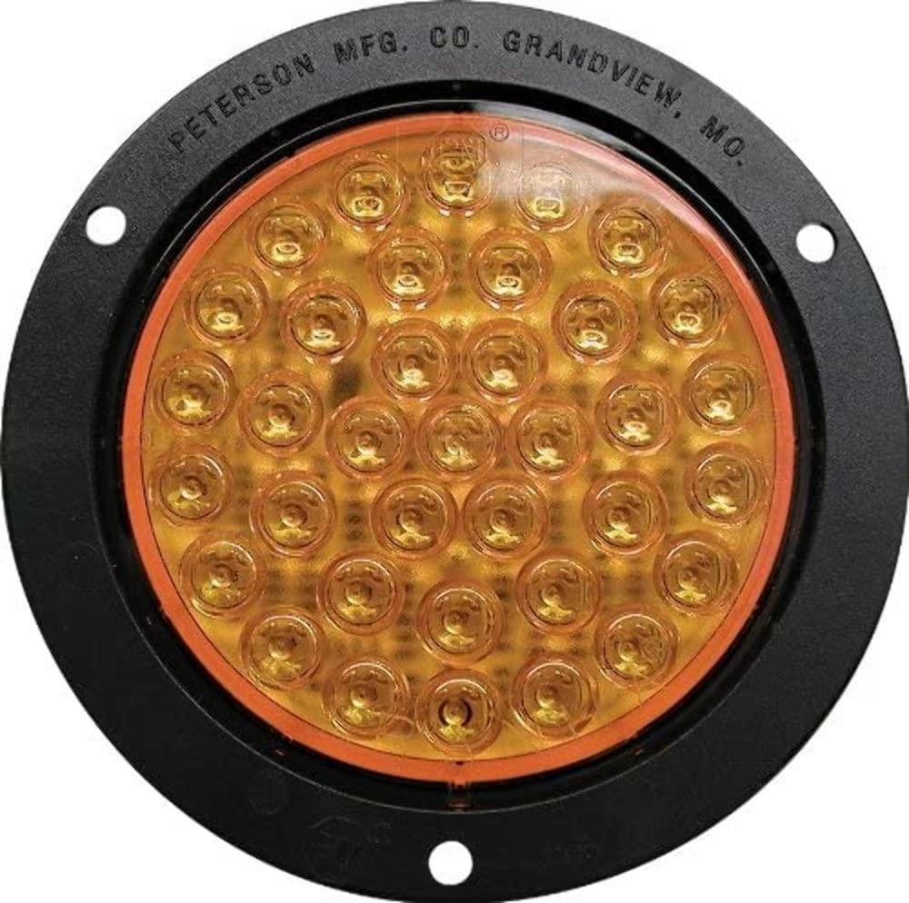 Piranha Rear Bulls-Eye LED Turn Signal/Warning Light Peterson Manufacturing 418YA-P