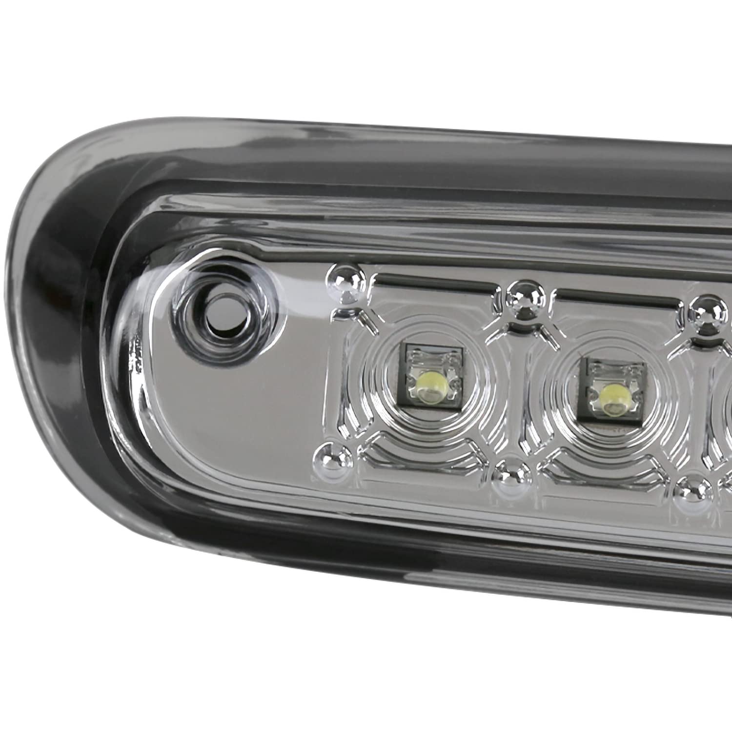 Chrome LED Spec-D Tuning 3rd Brake Light Compatible with 2007-2012 Chevy Silverado, 2007-2012 GMC Sierra 1500/2500/ 3500