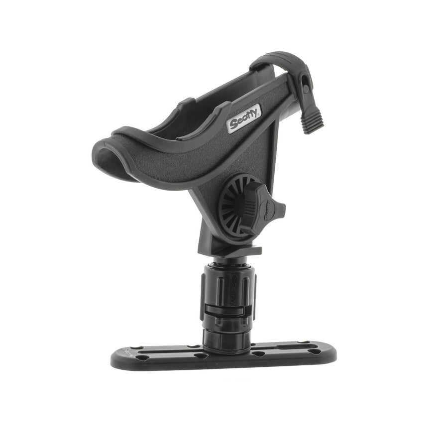 Baitcaster Rod Holder Scotty #282-BK w/Gearhead & Track (Black)