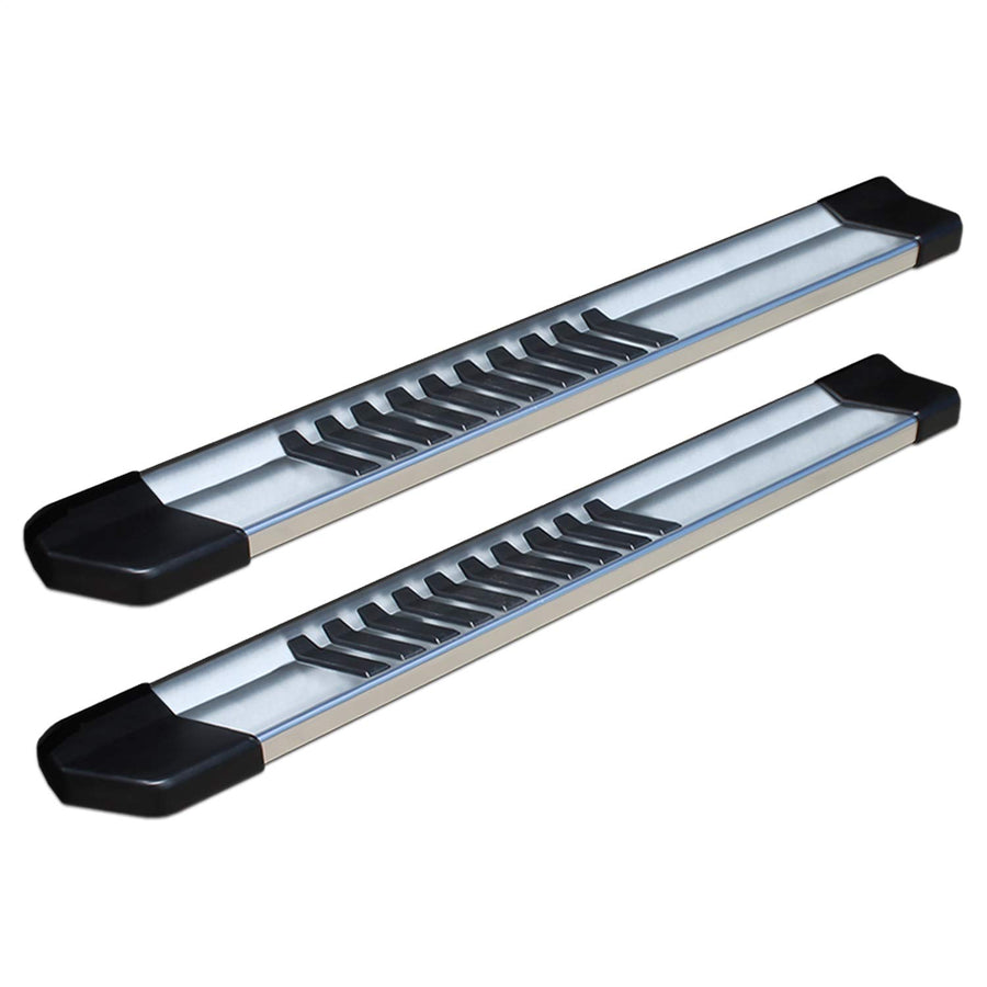 6 in. Raptor 1756-ALM Running Boards; 56 in; Rocker Panel Mount; Aluminum; Requires Separate Mount Kit;