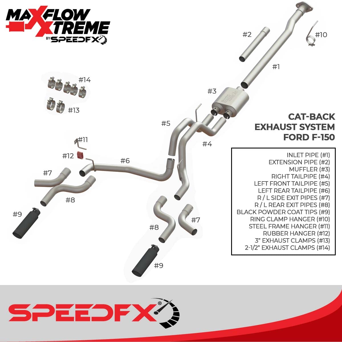 CAT-Back Exhaust System MaxFlow Xtreme 50301