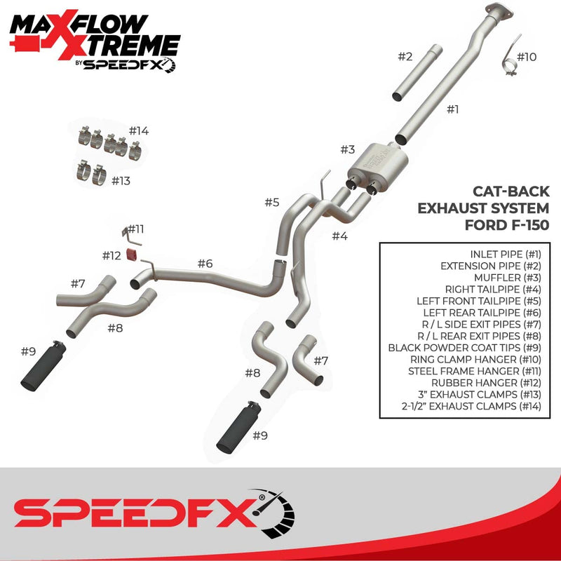 CAT-Back Exhaust System MaxFlow Xtreme 50301