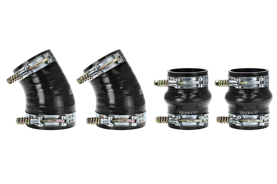 HPS Performance Black Ultra High Temp Reinforced Silicone Hose Boots Kit Intercooler Compatible for 1994-2002 Dodge Ram Pickup 5.9L Cummins Diesel, 57-1576-BLK