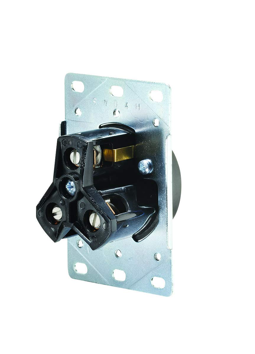 AC Receptacle RV Designer S971 in Plate, 30 Amp, AC Electrical