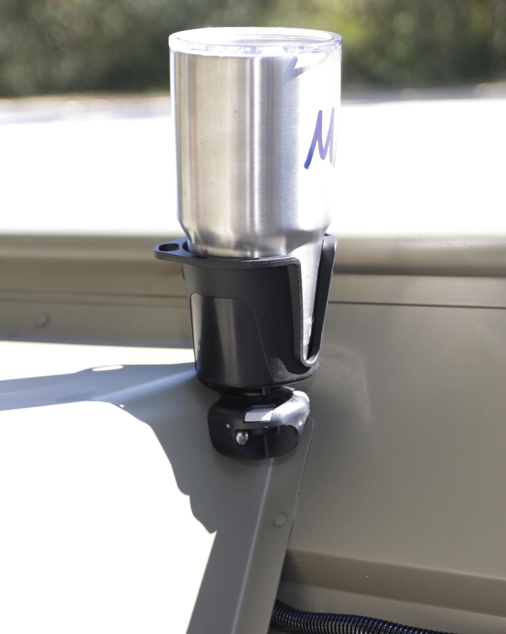 RAILBLAZA DrinkHold – Cup Holder for Kayak & Boat Secure Bases, fits Tumblers, Cans, Bottles, and More