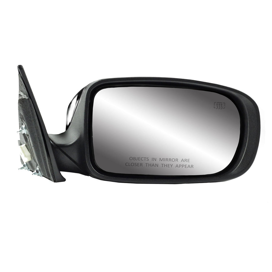 Mirror Passenger Side for Chrysler 200 Convertible, Textured Black w/Chrome Cover, Foldaway, Heated Power