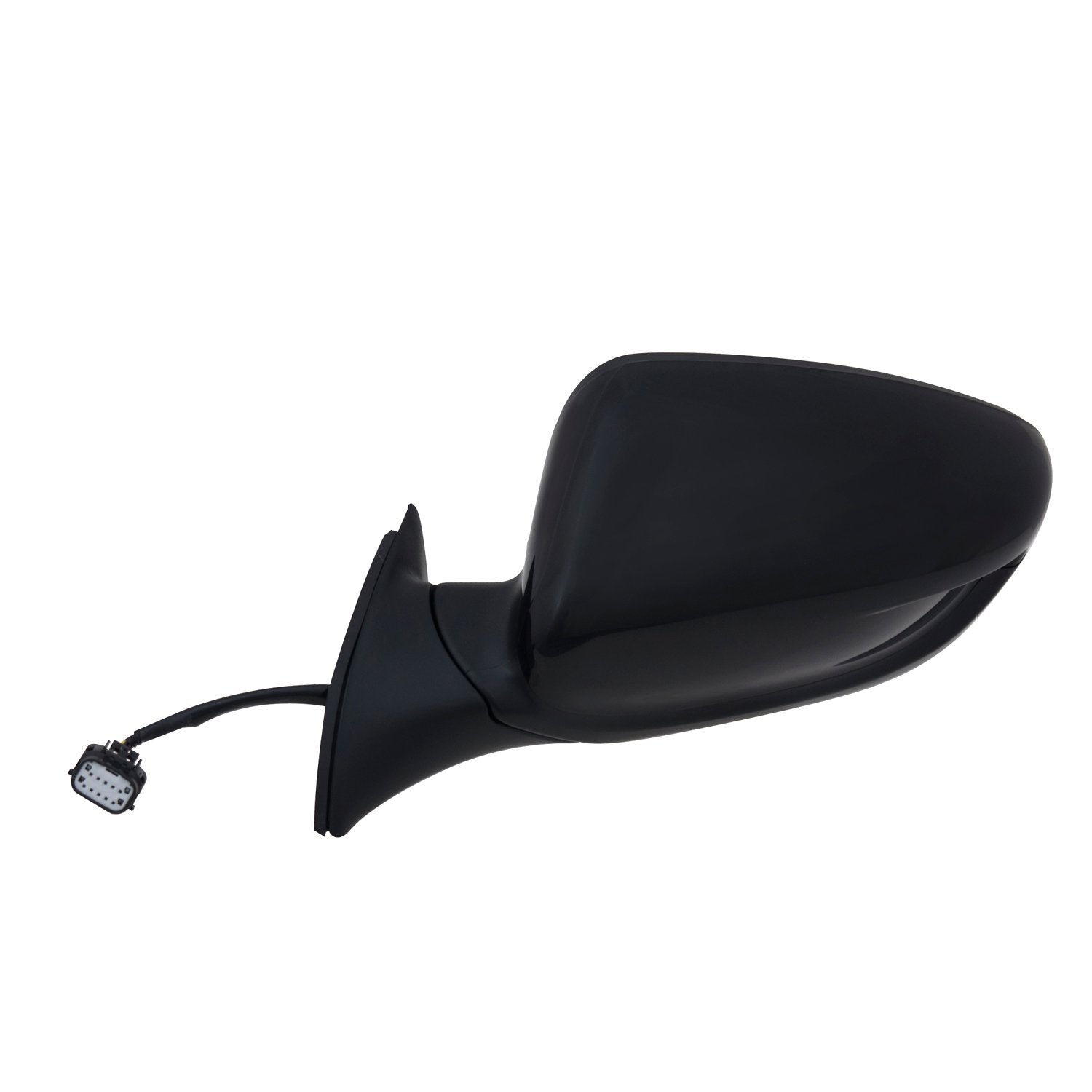 Fit System Mirror Driver Side for Kia Forte Sedan, Forte 5 Hatchback, Textured Black w/PTM Cover, Foldaway, w/o Puddle lamp, Heated Power