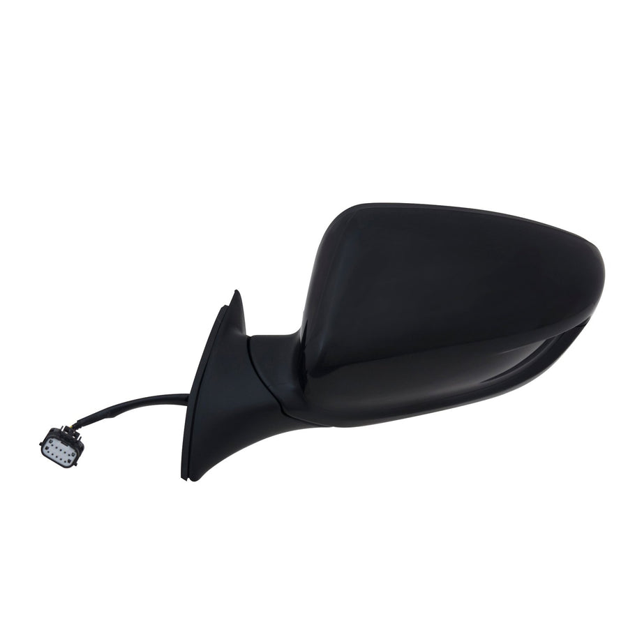 Fit System Mirror Driver Side for Kia Forte Sedan, Forte 5 Hatchback, Textured Black w/PTM Cover, Foldaway, w/o Puddle lamp, Heated Power