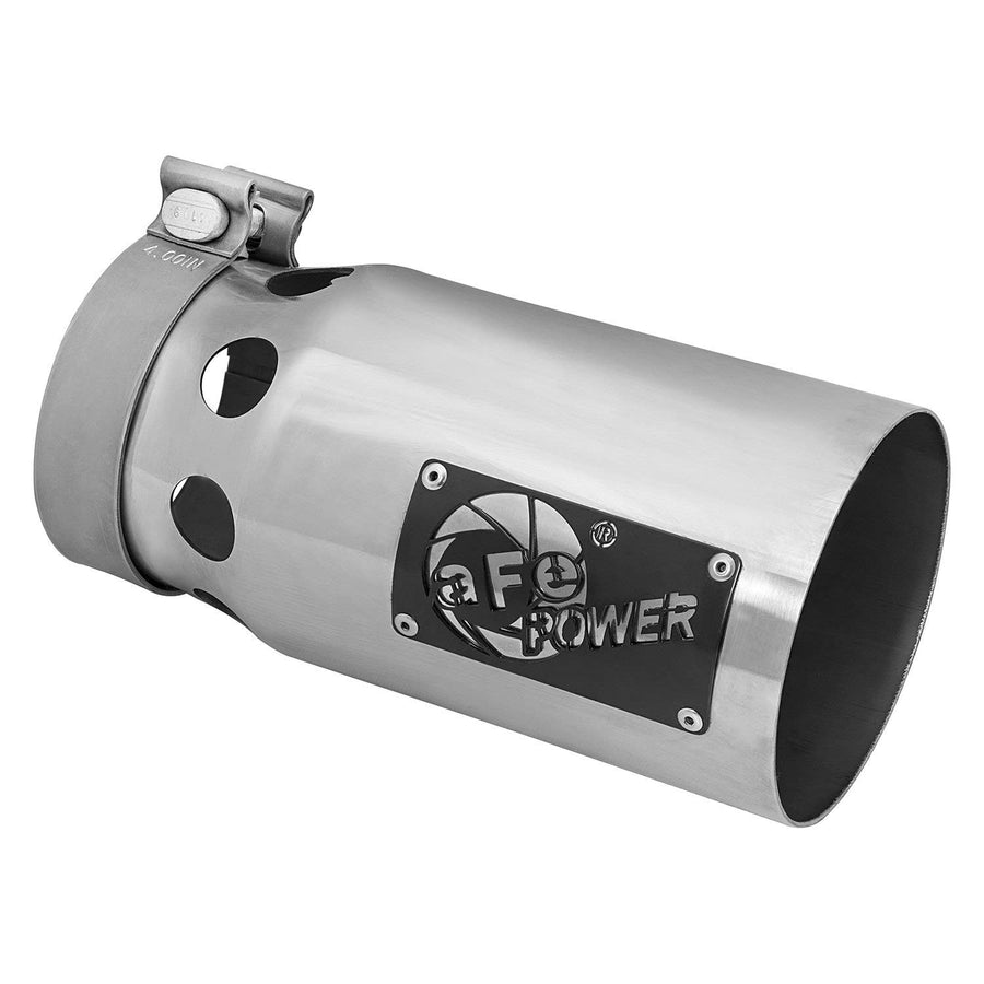 Rebel XD aFe Power 49T40501-P10 Stainless Steel Exhaust Tip (Series 4in 409 Polished)