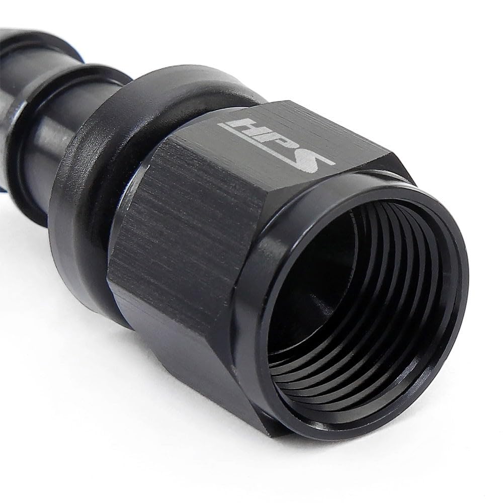 150-0010 HPS Performance -10 Straight Push-On Aluminum AN Hose End