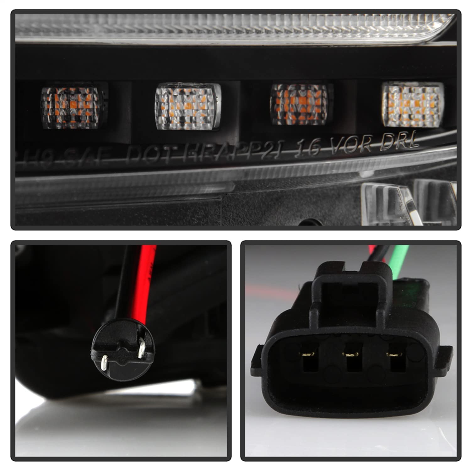 Projector Headlight Spyder - (PRO-YD-TT16HALAP-BK) Apex