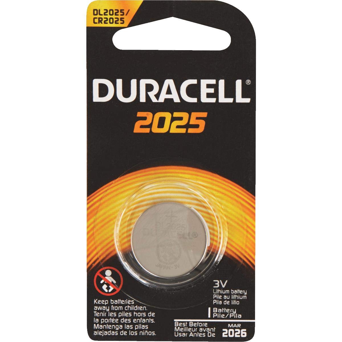 DURACELL 2025 Duralock Lithium Battery
