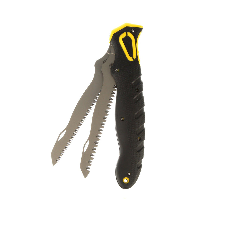 Hunters Specialties Dual Blade Folding Bone & Wood Saw Hunting Command Grip - Sainless Steel Blades, Non-Slip Grip Handle