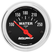 Electric Water Temperature Gauge Auto Meter 2532 Traditional Chrome