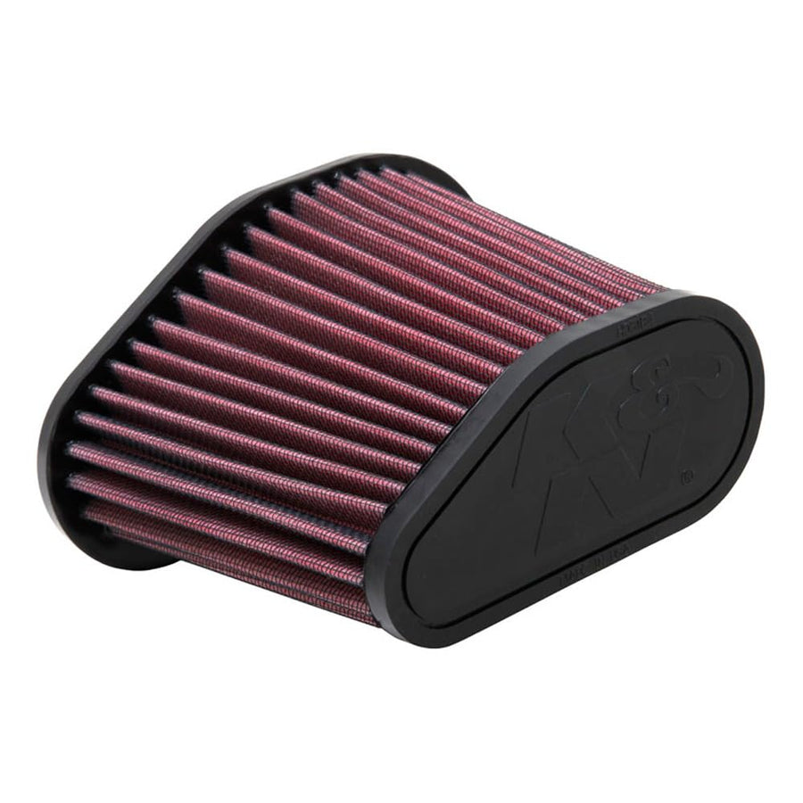 K&N Air Filter: Universal Clamp-On, High Performance, Premium, Washable, Replacement Engine Filter: Filter Height: 5.3125 In, Shape: Unique, RU-5281