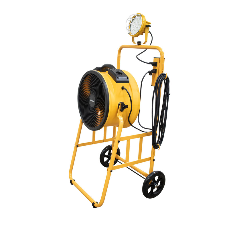 Dock Fan XPOWER FA-300K6 With Trolley and Light (Yellow)