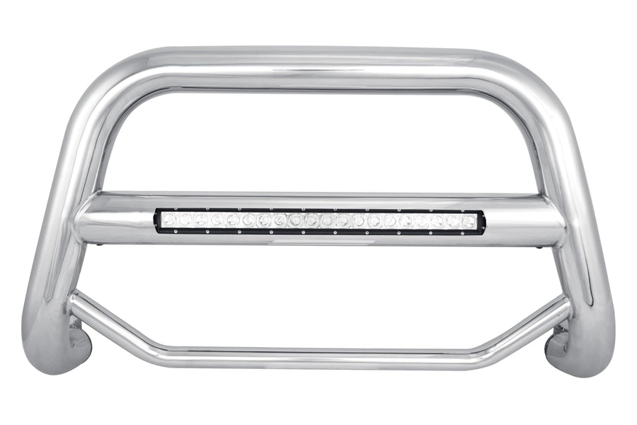 MAX Black Horse Beacon Bull Bar No Skid Plate Stainless Steel Compatible with 15-20 Yukon XL|07-20 Yukon/Tahoe|07-18 Sierra/Silverado1500 |07-14 Avalanche/ESV/Suburban 1500|15-22 Suburban-MAB-GMTAS