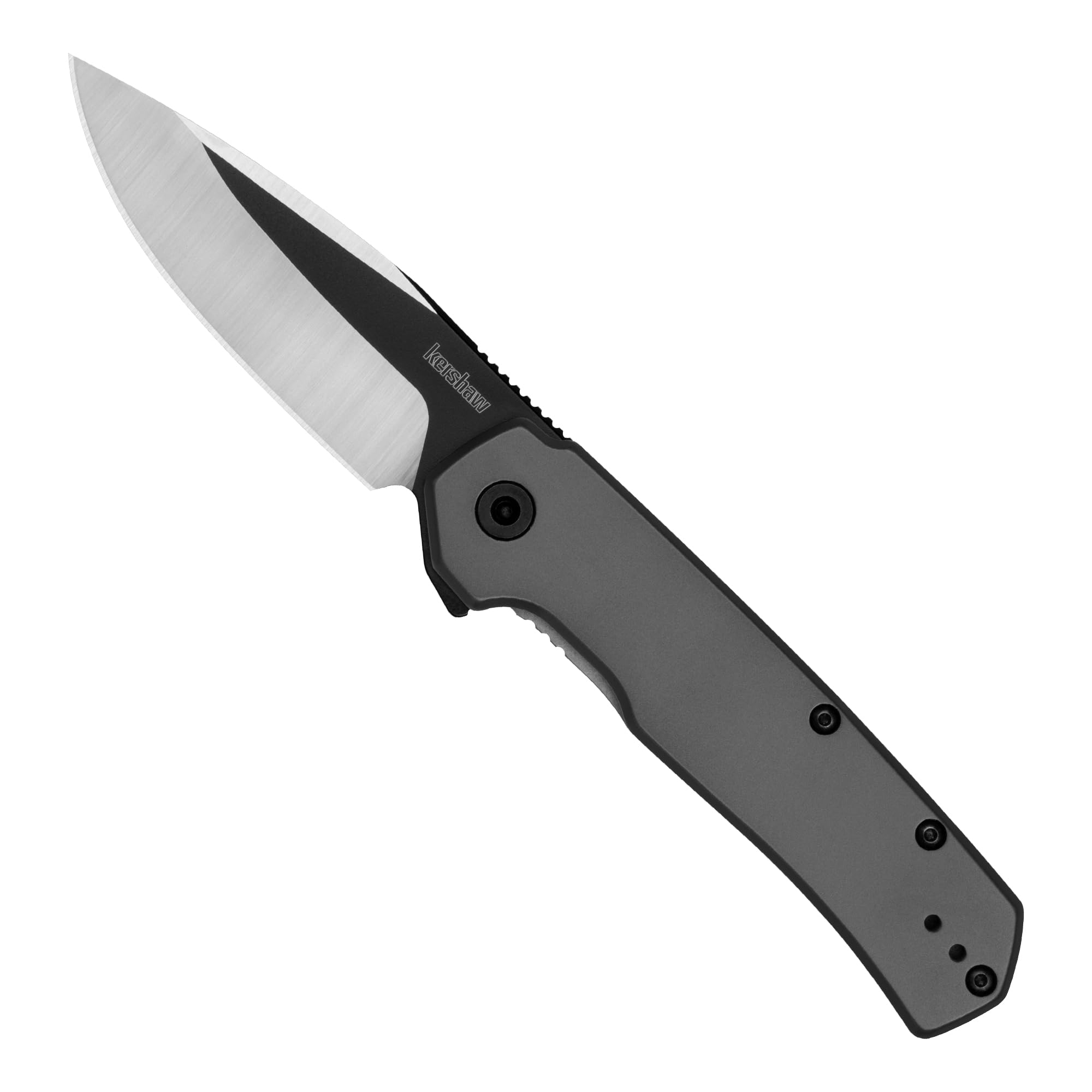 Kershaw Folding Thermal Pocket Knife, 2.95 in Gray PVD Finish Blade, Assisted Opening, Pocketclip, Every Day Carry