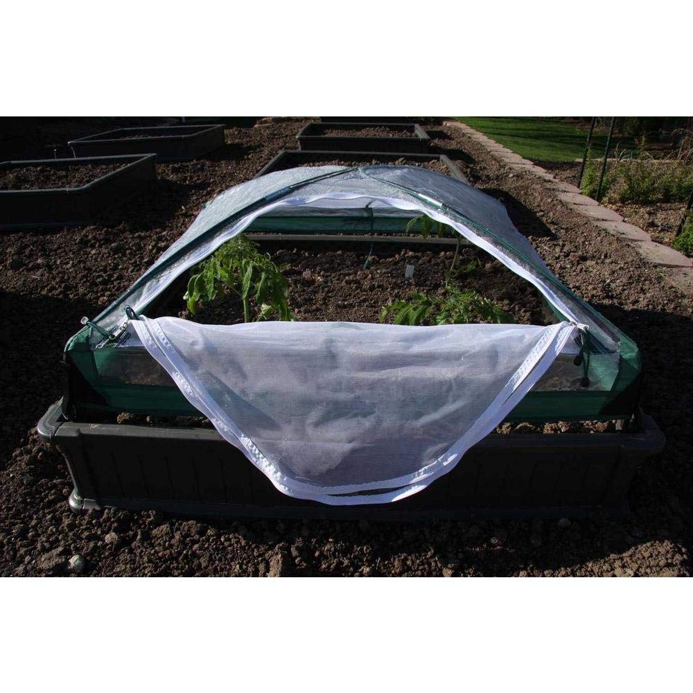 Raised Garden Bed Kit Lifetime 60053, 2 Beds and 1 Early Start Vinyl Enclosure