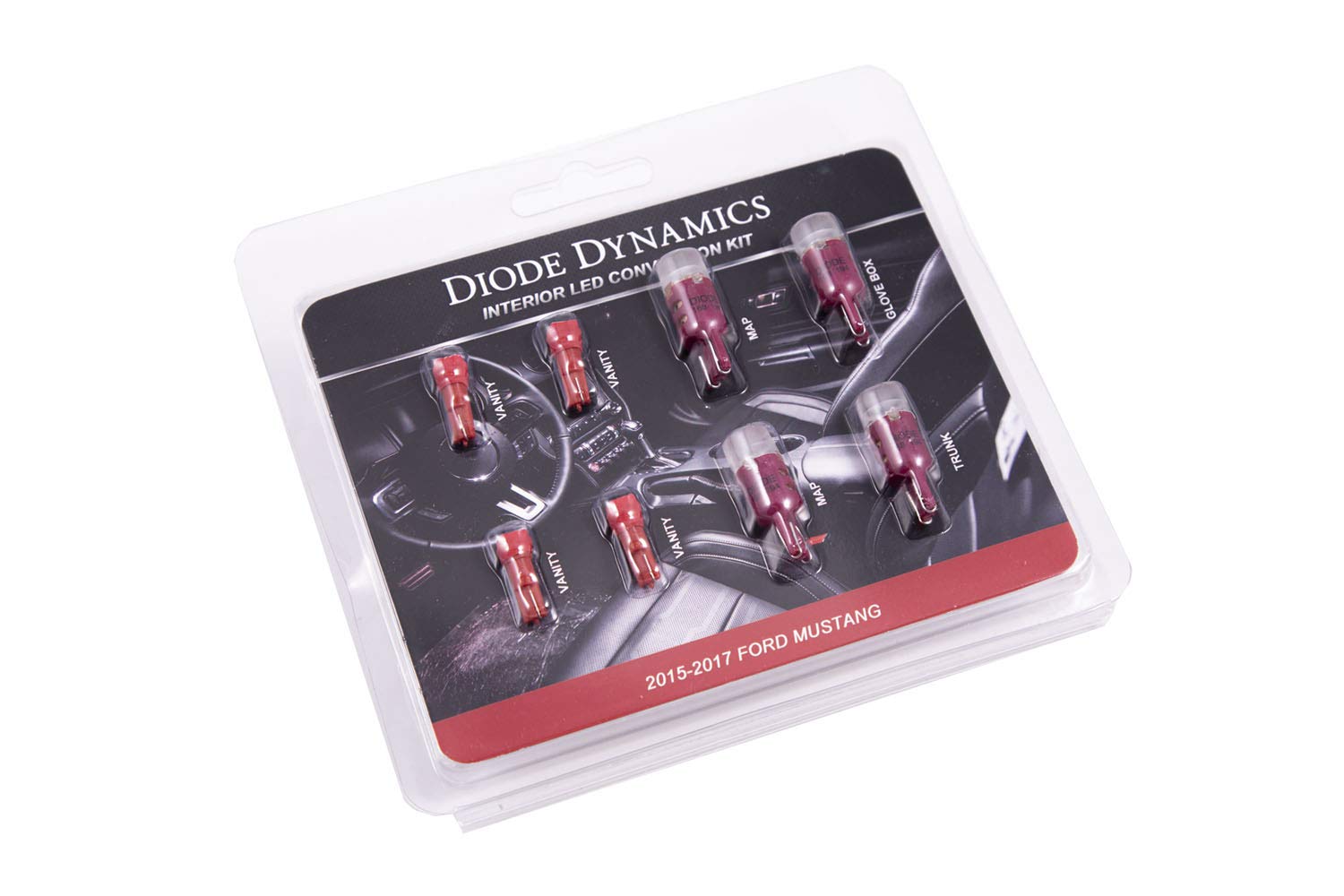 Mustang Interior Light Kit Diode Dynamics 15-17 Mustang Stage 1 Red