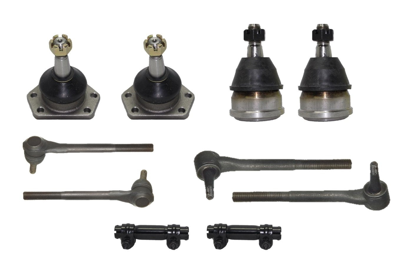 10 PC Suspension Kit PartsW for Chevrolet Camaro 1982-1992 / Pontiac Firebird 1982-1992, Front Upper Lower Ball Joints Inner Outer Tie Rods Adjusting Sleeves