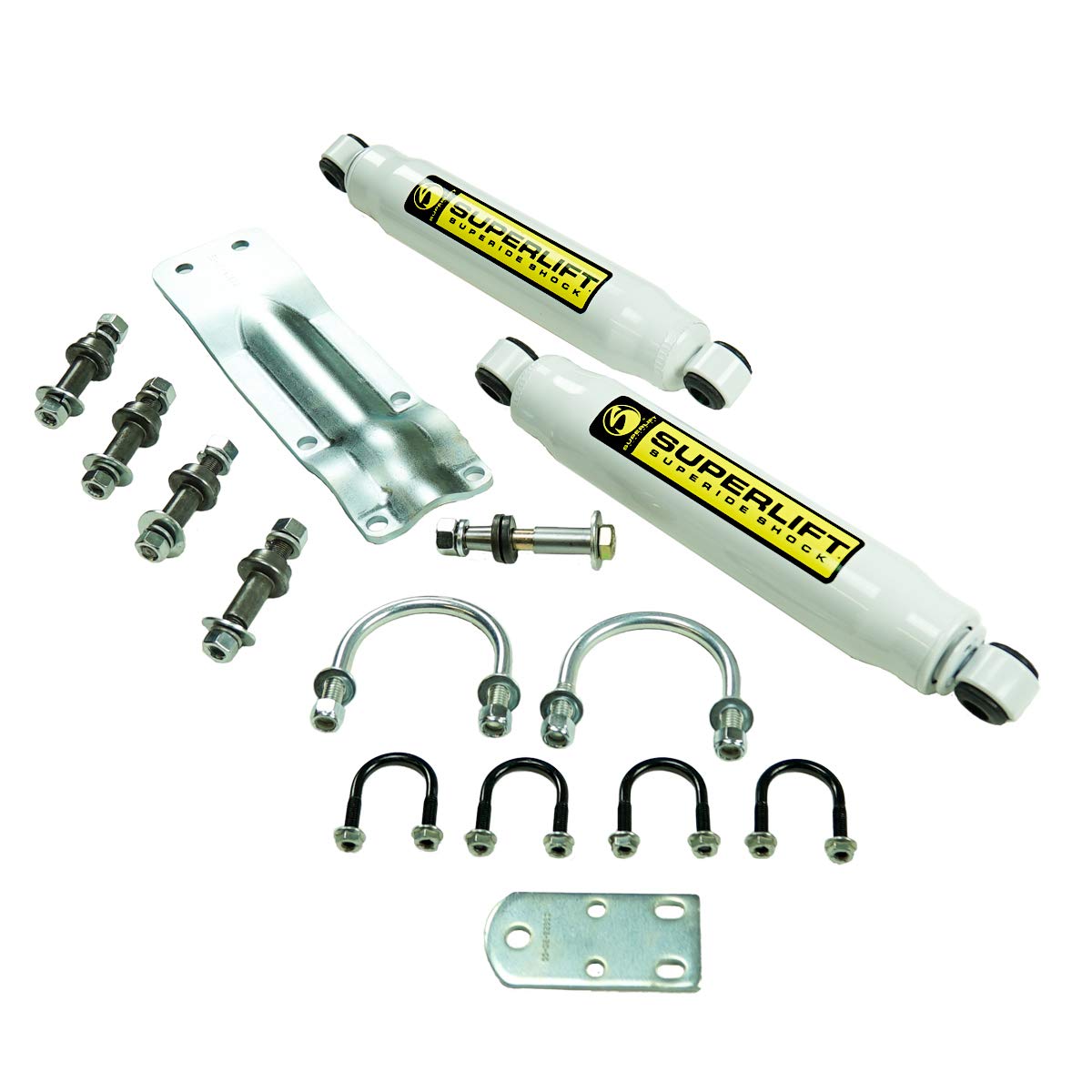 SUPERLIFT SUSPENSION RealTruck Dual Stabilizer Kit for GM/Dodge Pickups | Shadow Series Cylinders | 92660 | Fits 1973-1991 GM 1/2 & 3/4 ton; 1969-1993 Dodge 1/2 & 3/4