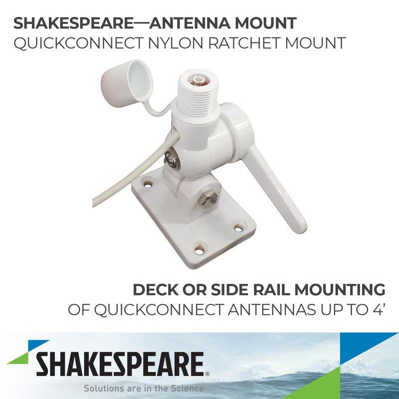Antenna Mount Shakespeare QC Nylon W/Cable