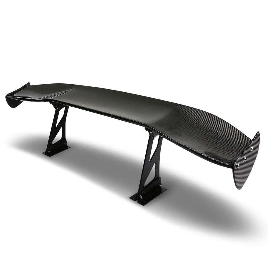 69 inches Auto Dynasty Universal GT Style Carbon Fiber Spoiler with Brackets