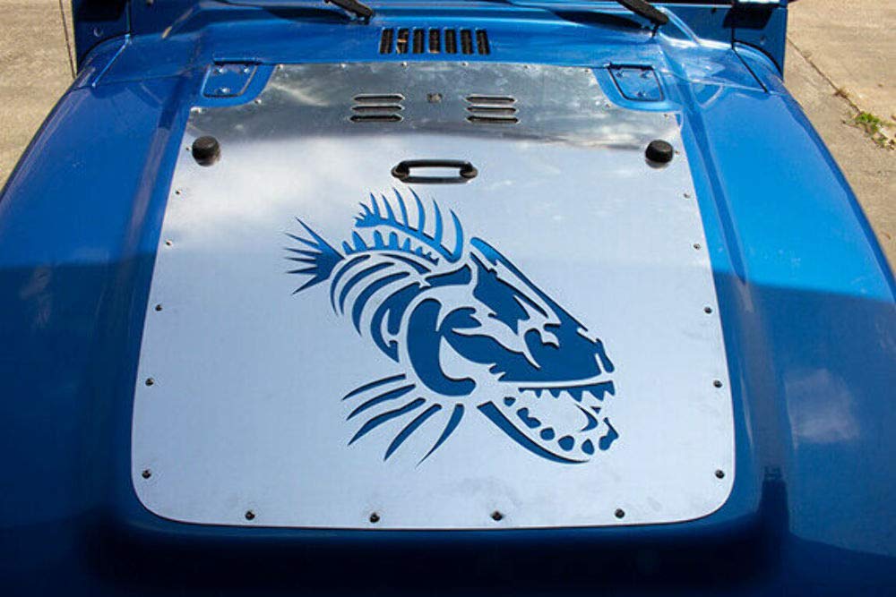 Fishbone FB31124 Offroad: Tj Raw Hood Louver (97-02)